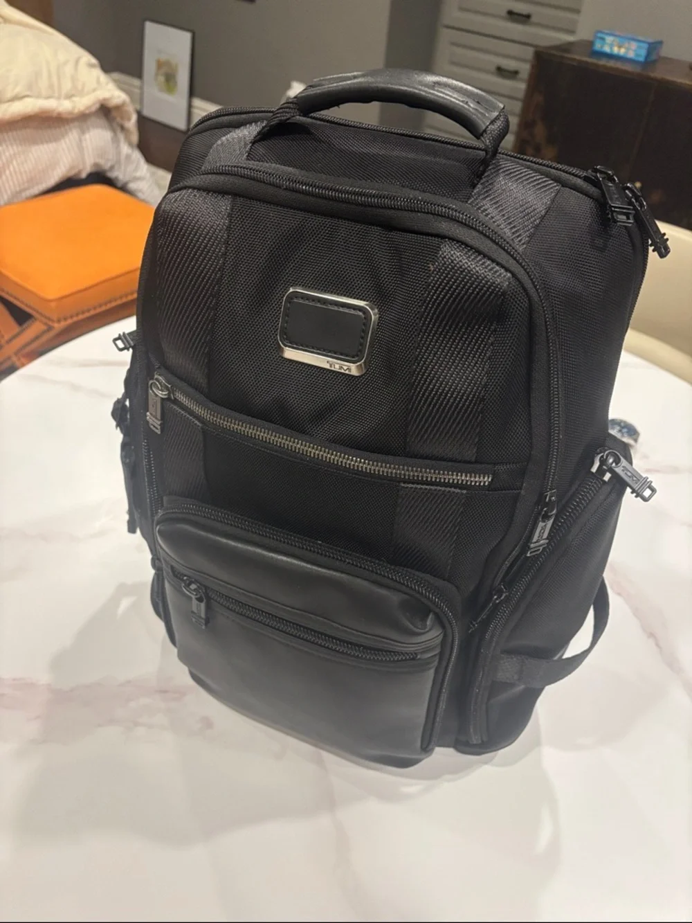 Tumi Black Men's Business Travel Backpack